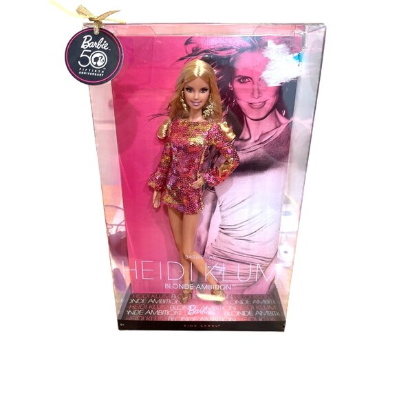 Mattel Other - Barbie As Heidi Klum Blonde Ambition Pink Label 50th Anniversary Doll 2009